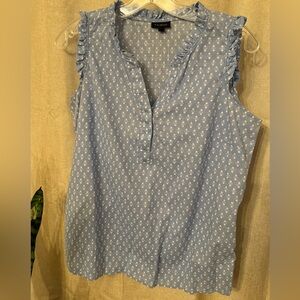 Talbots sleeveless popover tunic top